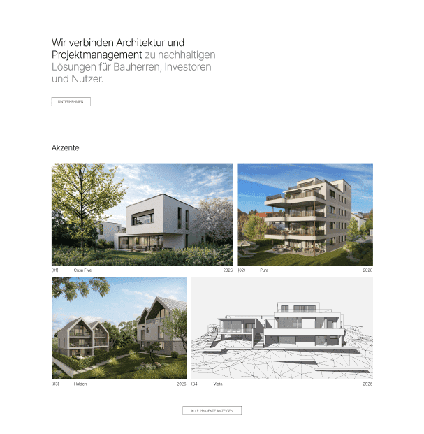 Architectural sketch of villa